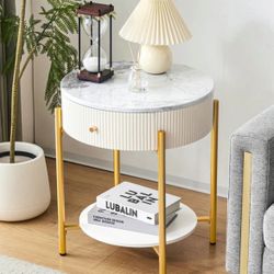 Marbled Top Side table