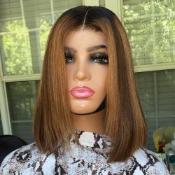 Super Double Drawn Ombré Bob Wig