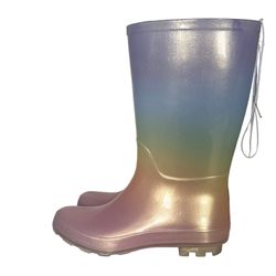 Cat & Jack Girls Cece Rain Boots Multicolor  New Size 5