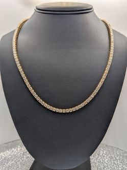 NATURAL- 21.6 CTW Tennis Necklace