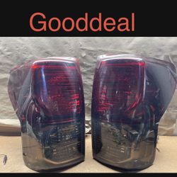 Ot13 Fit 07-09 Toyota Tundra Taillight Pair Smoke 