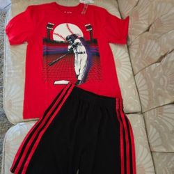 Boy's ADIDAS Short And Tee Set Size 6