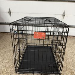Open, Collapsible Steel Pet Crate