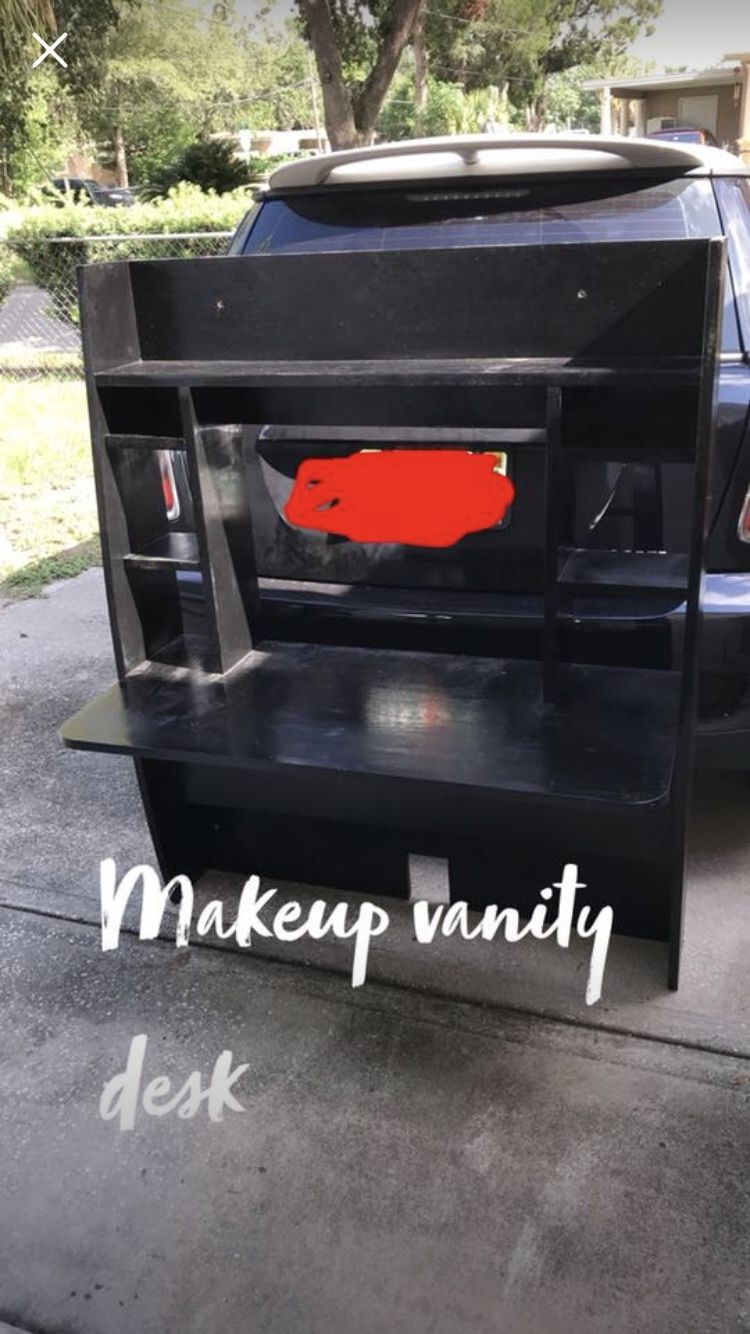 Black makeup vanity MAKE AN OFFER