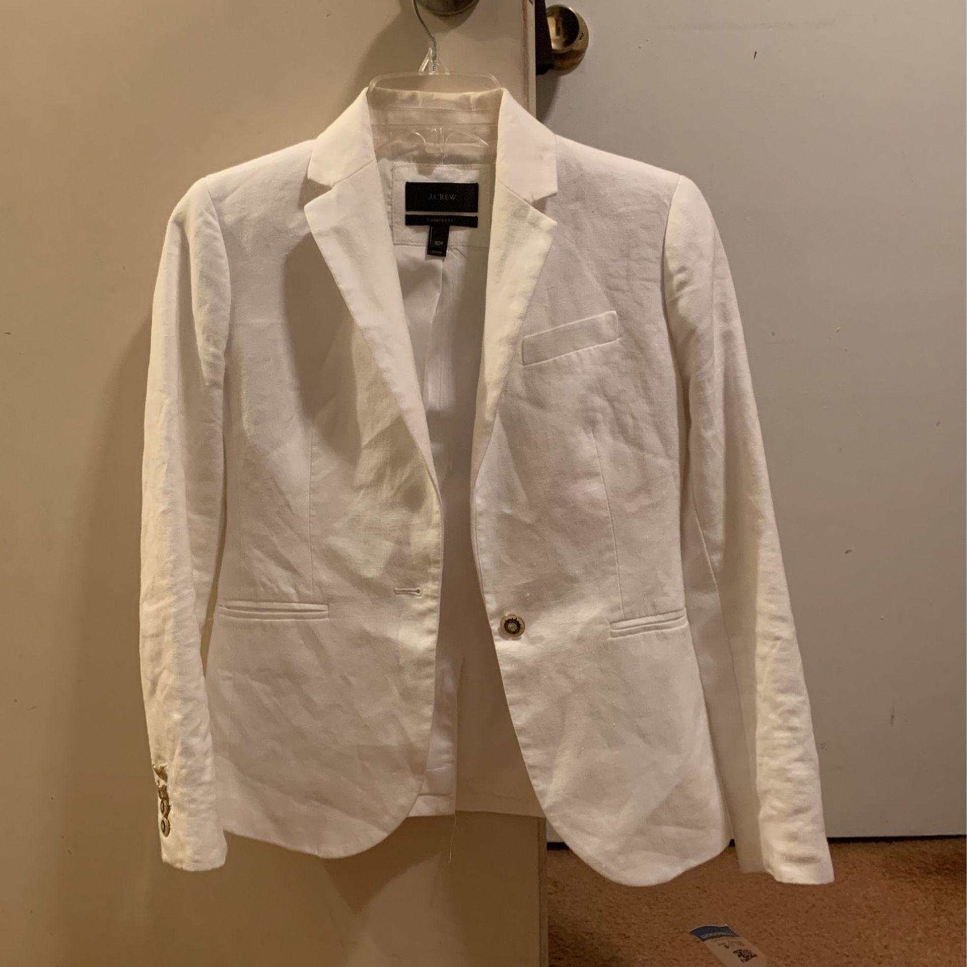J. Crew Blazer. White And Size 00P