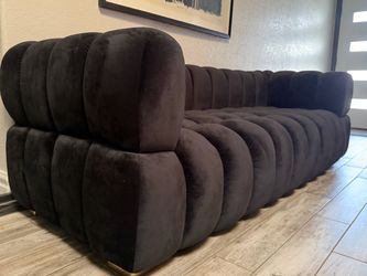 Black loveseat