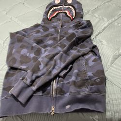 Bape hoodie a little Paint On The Bottom 100% Cotton Really Good Shape Legit