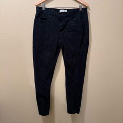 Men’s Size 34 Dapper Boi Black Flat Front Slim Straight Chino Pants
