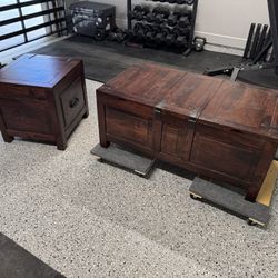 Crate  and barrel Storage Coffee & End table