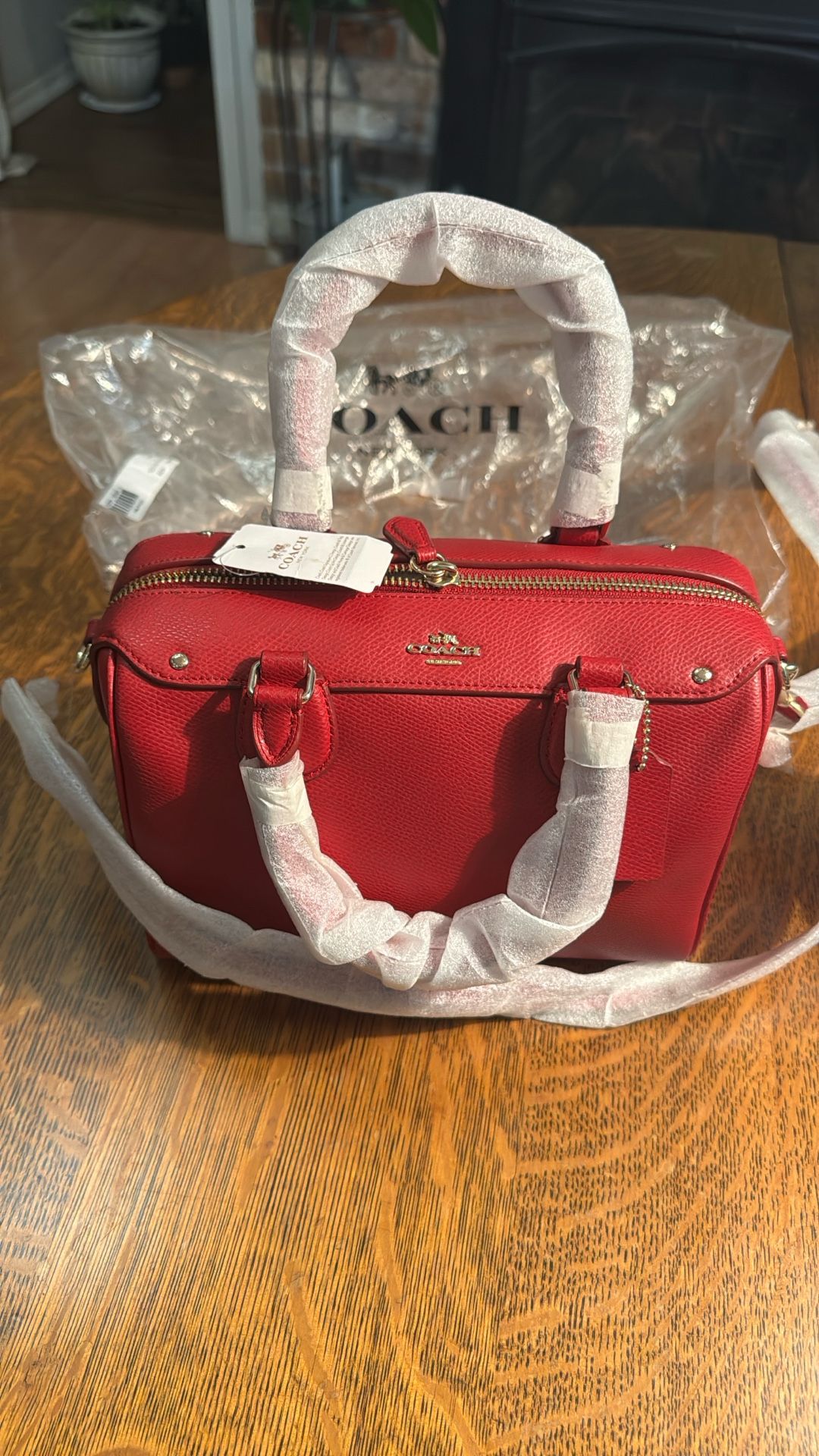 Coach Mini Bennett Satchel In Crossgrain 
