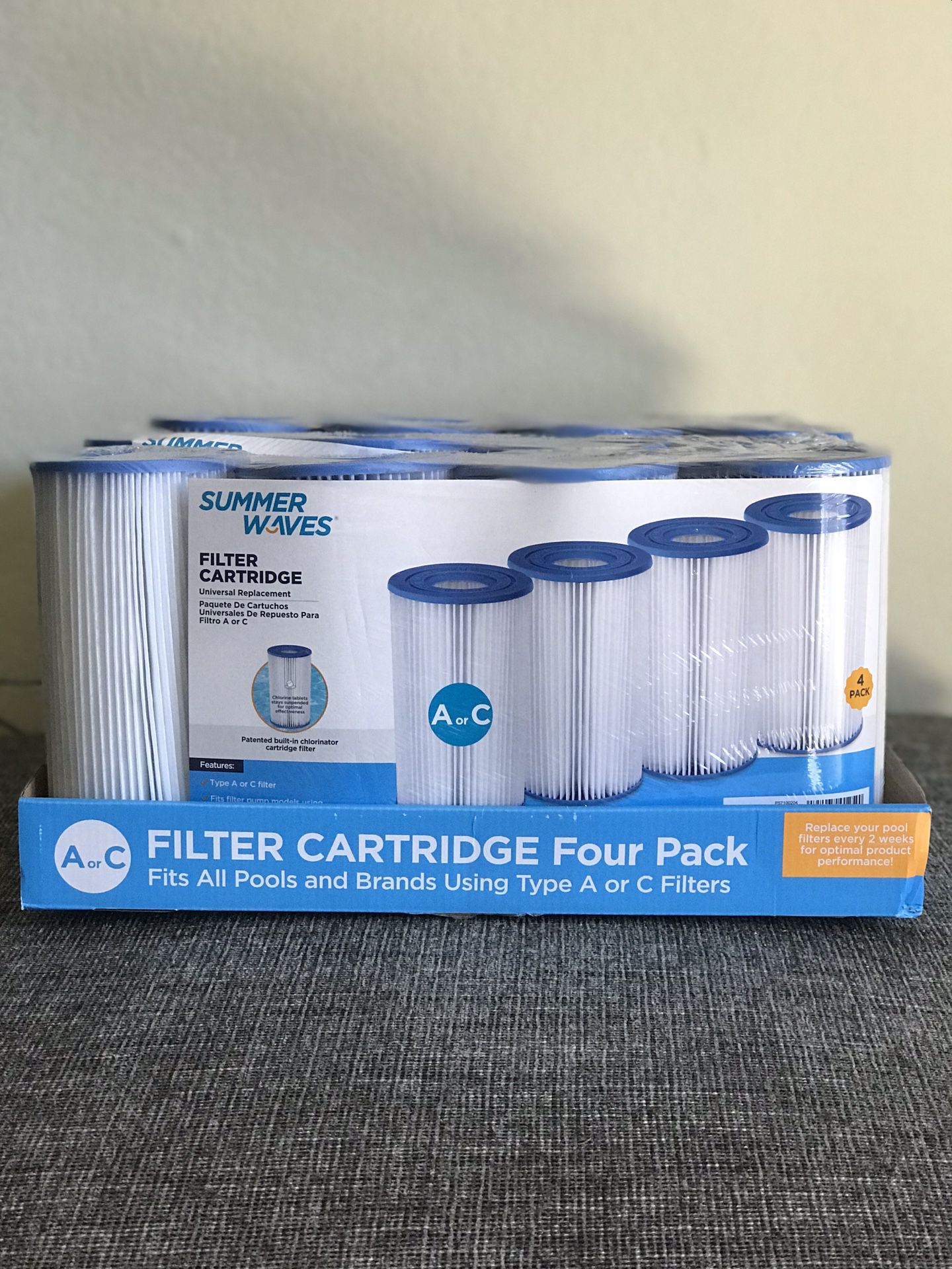 Pool Filter Cartridges Type A/C 4 Pack