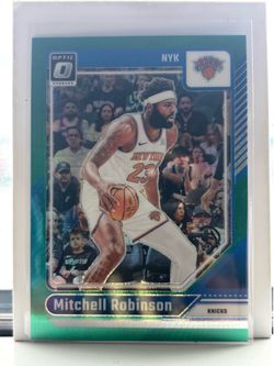 Mitchell Robinson 2024-25 Donruss Optic Green Hyper Prizm #75/249 New York Knicks SSP