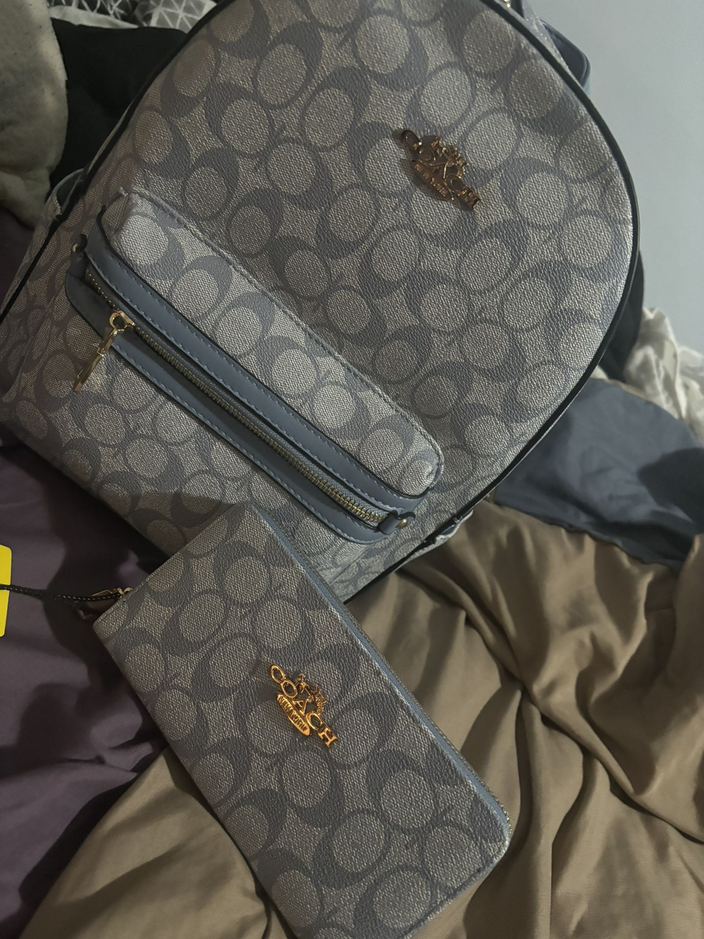 Coach Bookbag & Wallet Set