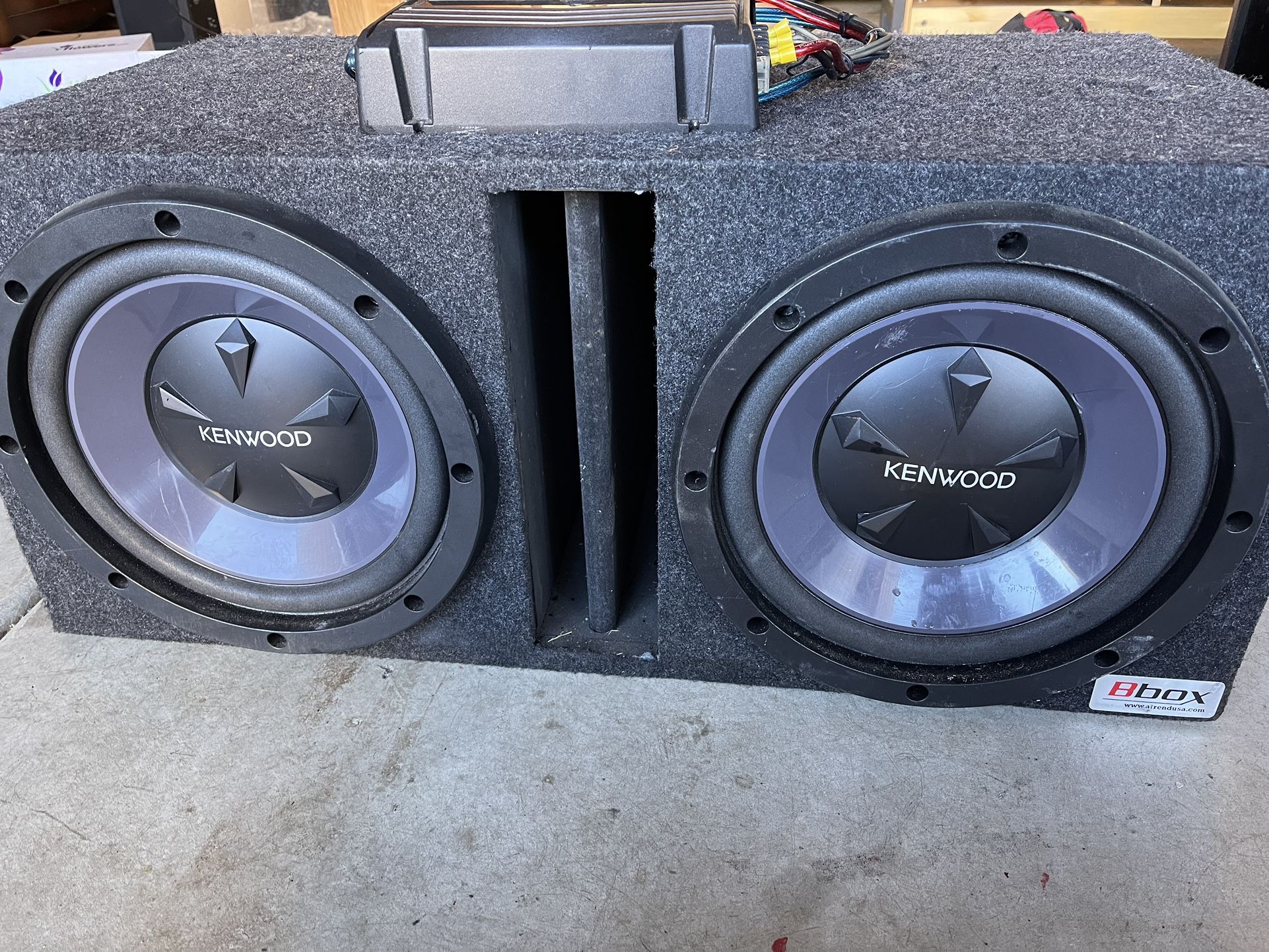 12” Subs With Amp, Kenwood
