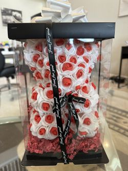 Rose Teddy Bear Gift Box