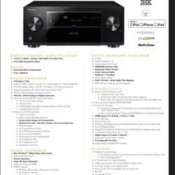 Pioneer Elite VSX 52 AV receiver With APC H15BLK Power Conditioner 