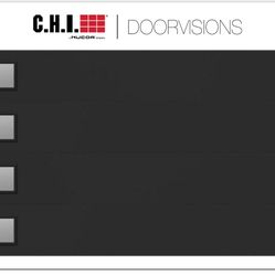 Garage Door - Flush Panel - Black - $2700 - OBO