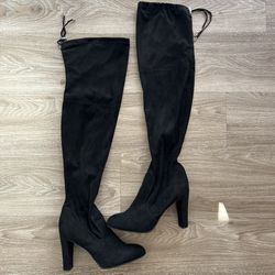 Over The Knee Black Boots