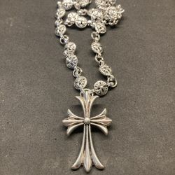 Chrome Hearts Style Cross Necklace