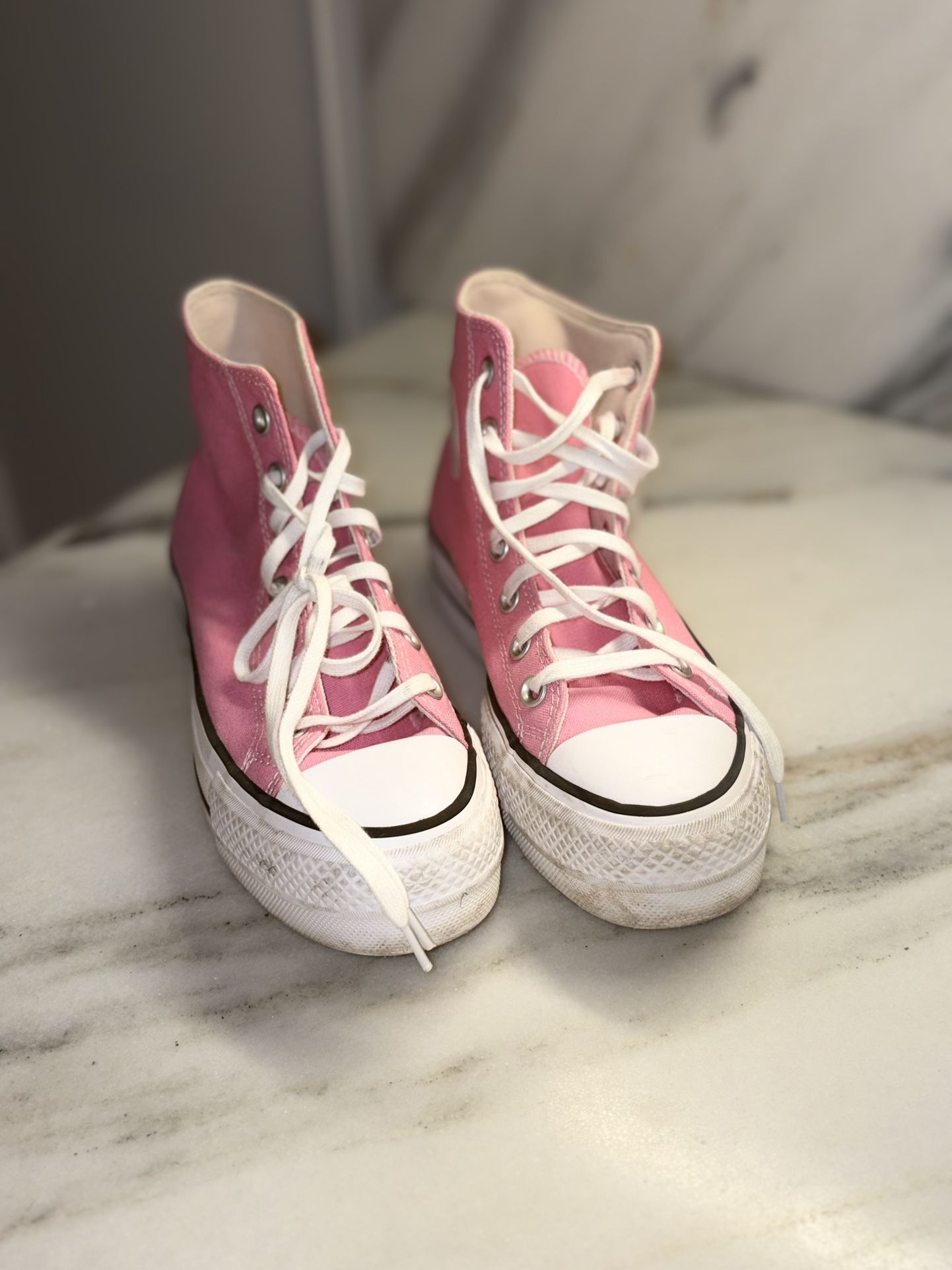 Pink Converse All Star Platforms