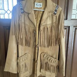 Sculls Leather Western Jacket Vintage