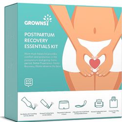 Grownsy Postpartum Recovery Essentials Kit for Labor&Delivery
