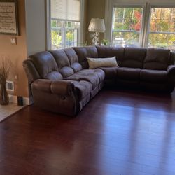 Micro Fiber Sectional Couch