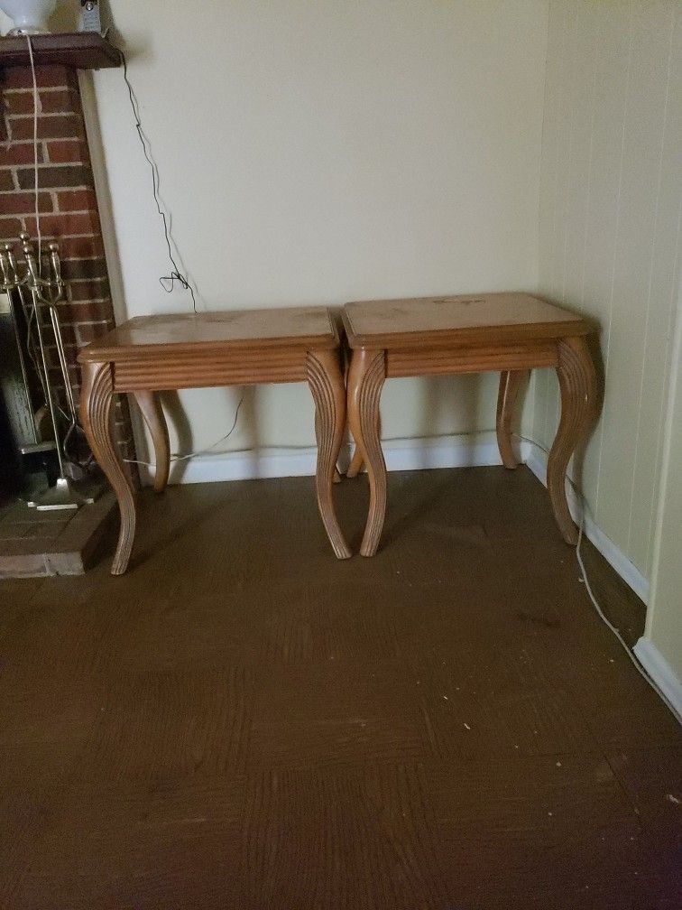 2 Matching Wood TABLES
