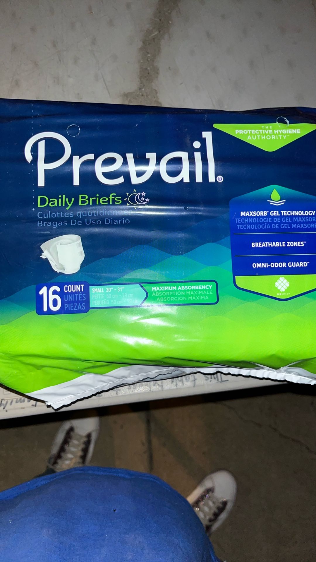 Prevail Briefs With Tape Sides