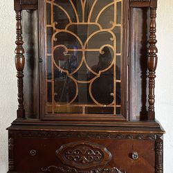  Antique China Cabinet (Real Wood)