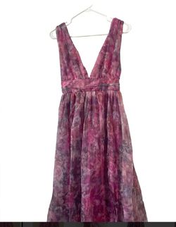 chinese dress ladies Caroline Garden Romance Magenta Floral Print Maxi Dress main image 1