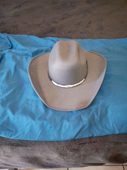 Men's kingstone light grey cowboy hat L/XL