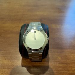 Movado Silver Face Metal Band