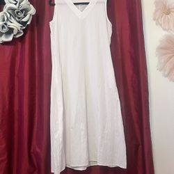 White Cotton Dress