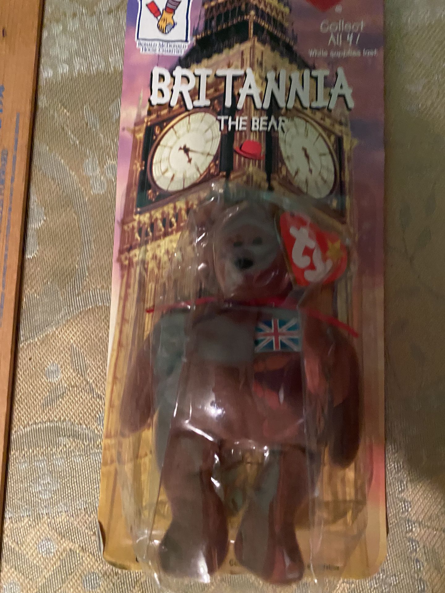 Britannia Ty Bear In Original Case