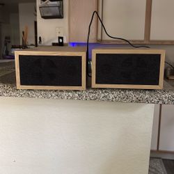 Wired Wood Speakers