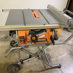 Ridgid Table Saw With Folding Stand