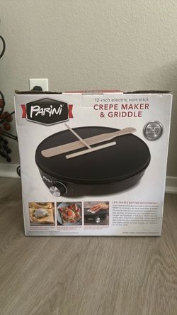 Parini 12-Inch Electric Crepe Maker & Griddle