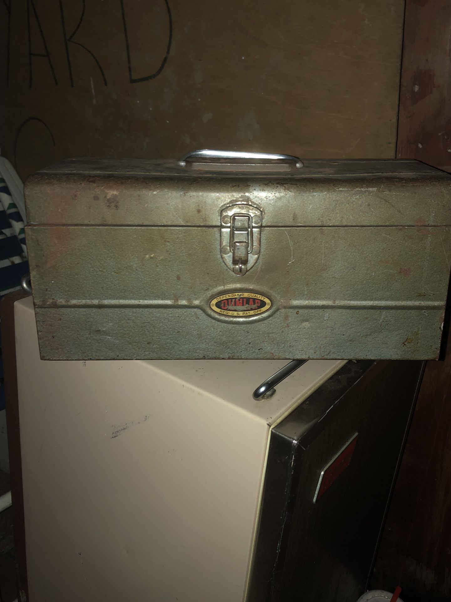 Old Dunlap tool box