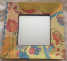Birds and flowers detailed mirrors