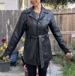 Genuine Leather Luis Alvear Women’s Trench Medium