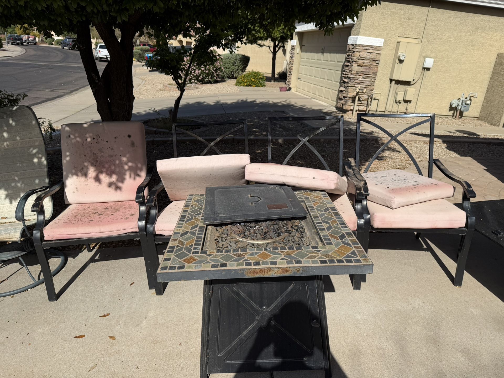 Outdoor Fire pit And Chairs