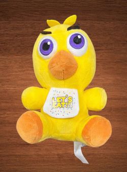 FUNKO FIVE NIGHTS AT FREDDYS CHICA YELLOW CHICKEN STUFFED ANIMAL. LETS EAT 7” PLUSH. 2017