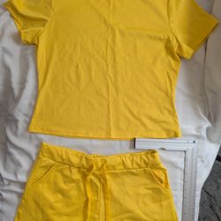 Yellow Two Piece Outfit
