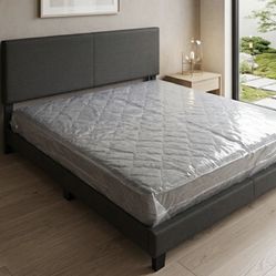 New queen bed frame + queen mattress + box spring + delivery