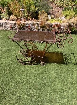 Antique iron cart