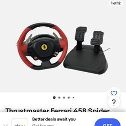 Xbox One Thrustmater Wheel With Pedals 