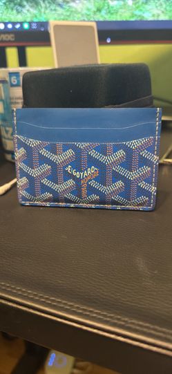 Goyard Saint-Sulpice Card Wallet in Sky Blue (Bleuet)