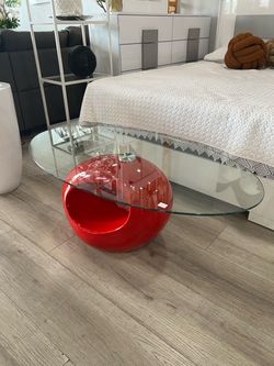 🚨Super especial mesa de centro roja de huevito