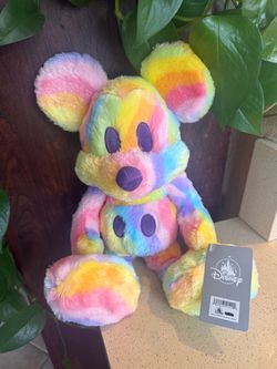 Disney Mickey Mouse, rainbow, pride, plush toy